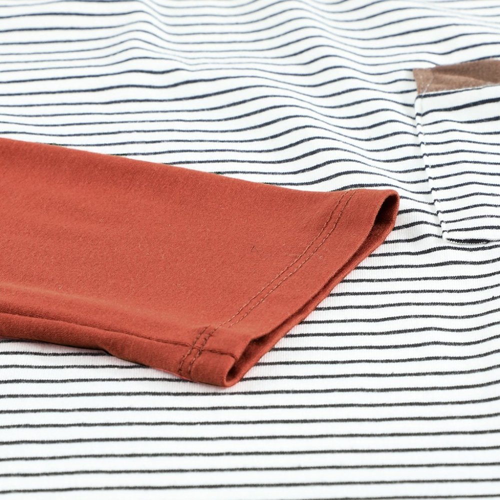 💜 New Stripped Top With Pocket - Picture 10 of 11